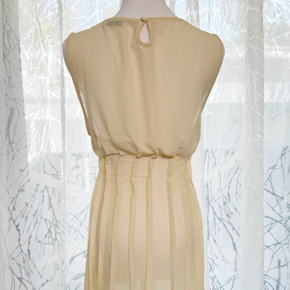ARCINA ORI CREAM SHEER SLEEVELESS AUDREY MAXI DRESS - Picture 11 of 14
